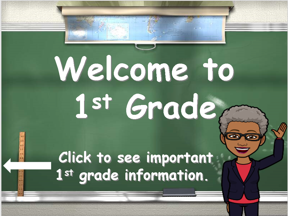 Welcome to First Grade with Bitmoji